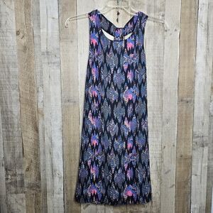 Collective Concepts Pullover Sleeveless Shift Dress Multicolor Artwear Sz Medium